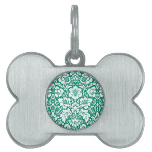 Damask Pattern 10 Pet ID Tag