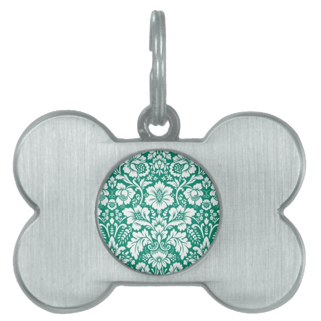 Damask Pattern 10 Pet ID Tag (Front)