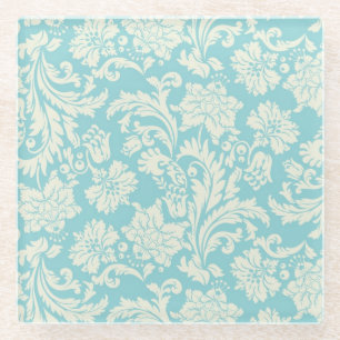 Damask Pattern 3 Glass Coaster