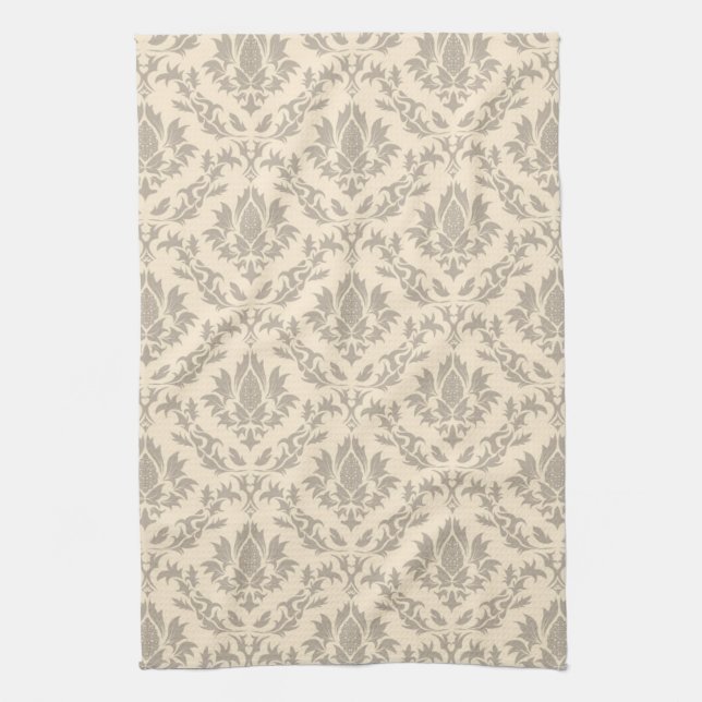 Damask pattern 3 kitchen towel (Vertical)