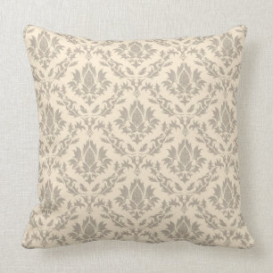 Damask pattern 3 throw pillow