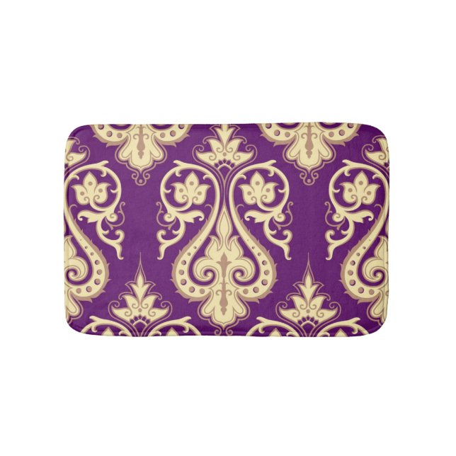 Damask Pattern 4 Bath Mat (Front)