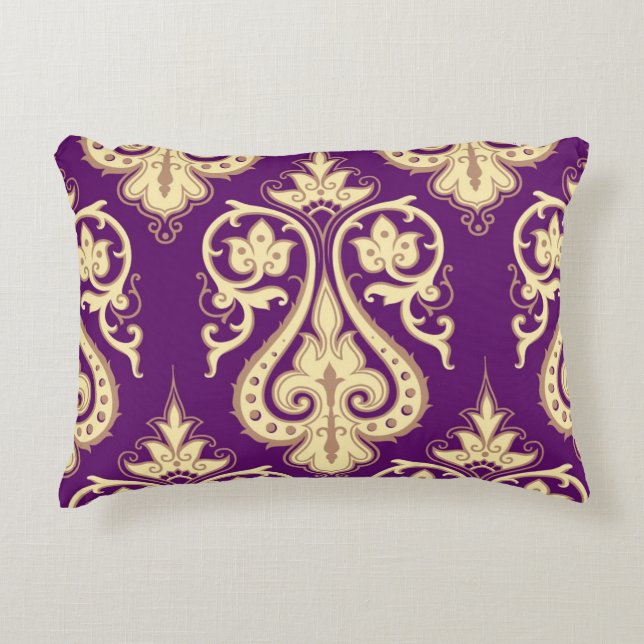 Damask Pattern 4 Decorative Pillow (Front)