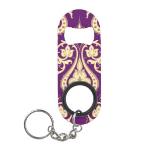 Damask Pattern 4 Keychain Bottle Opener
