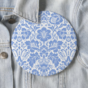Damask Pattern 5 6 Inch Round Button