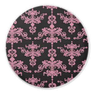 Damask Pattern 5 Ceramic Knob