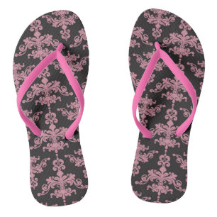Damask Pattern 5 Flip Flops