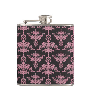 Damask Pattern 5 Hip Flask