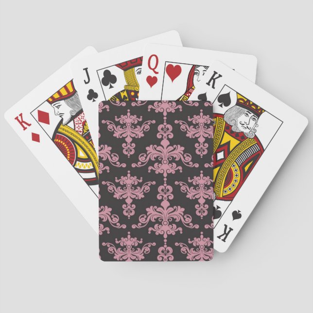 Damask Pattern 5 Playing Cards (Back)