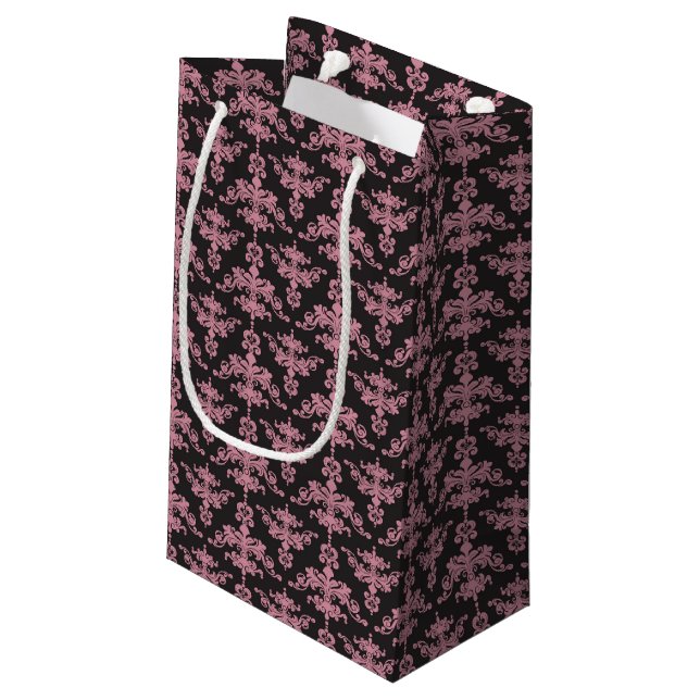 Damask Pattern 5 Small Gift Bag (Back Angled)