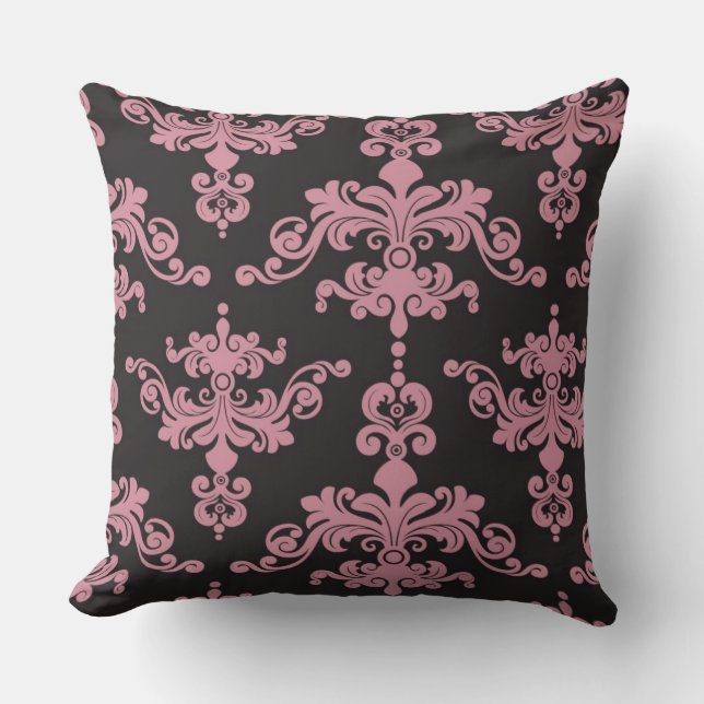 Damask Pattern 5 Throw Pillow (Front)