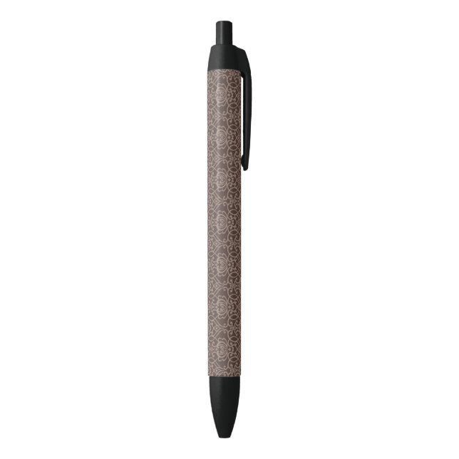 Damask pattern 6 black ink pen (Bottom (Vertical))