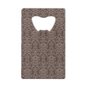 Damask pattern 6 credit card bottle opener