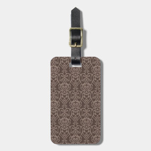 Damask pattern 6 luggage tag