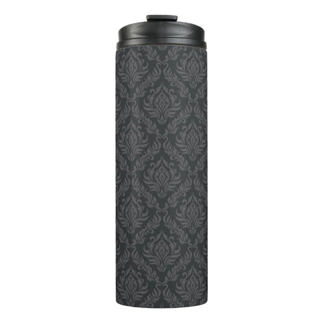 Damask Pattern 6 Thermal Tumbler (Front)