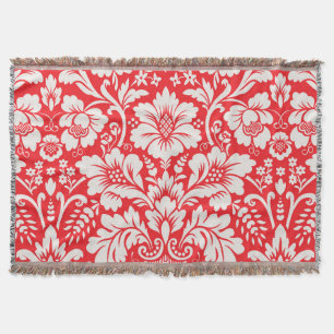 Damask Pattern 6 Throw Blanket