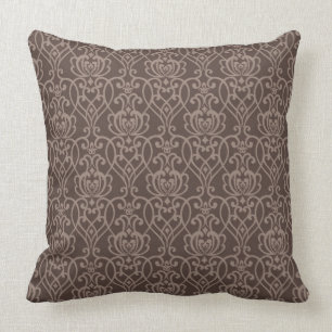 Damask pattern 6 throw pillow
