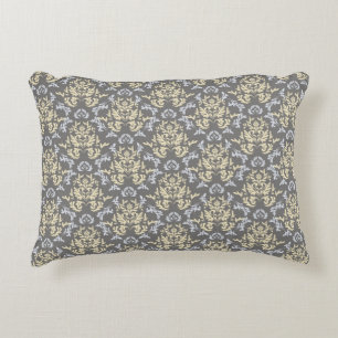 Damask pattern accent pillow