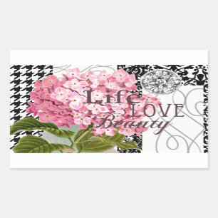 Damask Pattern Floral Decor Pretty Sticker