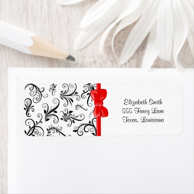 Damask Pattern, French Damask, Black and White (Insitu)