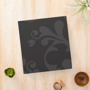 Damask Pattern, Grey Damask, French Damask Binder