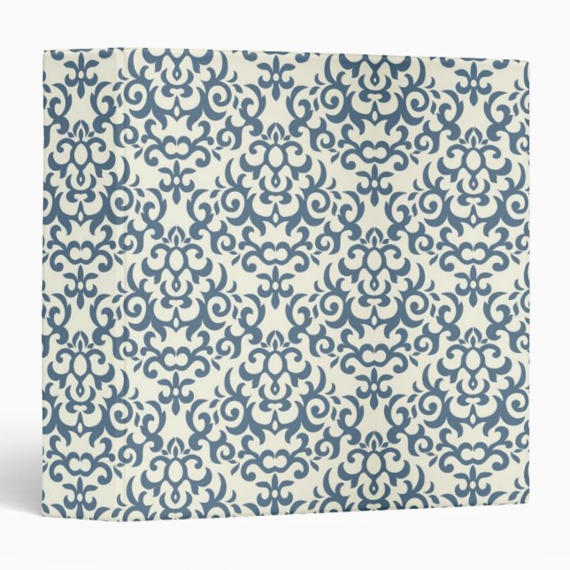 Damask pattern on gradient background 2 binder (Front/Spine)