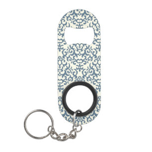 Damask pattern on gradient background 2 mini bottle opener