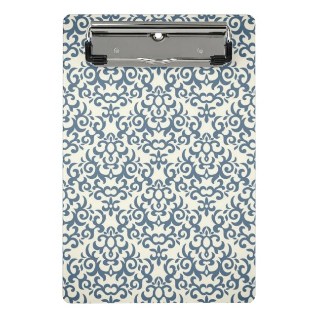 Damask pattern on gradient background 2 mini clipboard (Front)