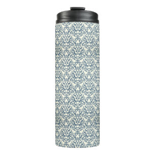 Damask pattern on gradient background 2 thermal tumbler