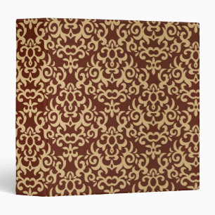Damask pattern on gradient background binder