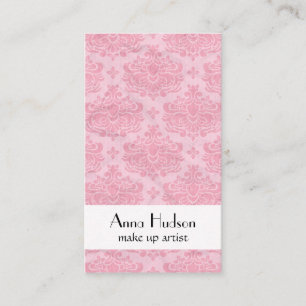 Damask Pattern, Pink Damask, French Damask Business Card