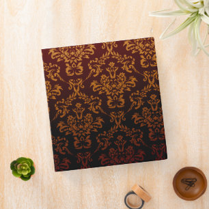 Damask Pattern, Red Damask, French Damask Binder