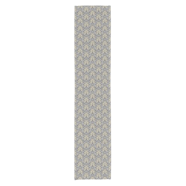 Damask pattern short table runner (Front)