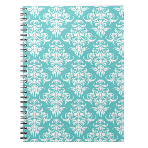 Damask pattern vintage girly preppy chandelier notebook