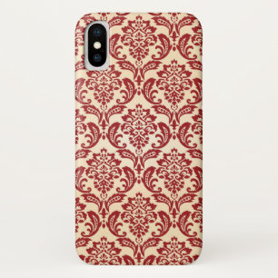 Damask pattern wallpaper iPhone x case