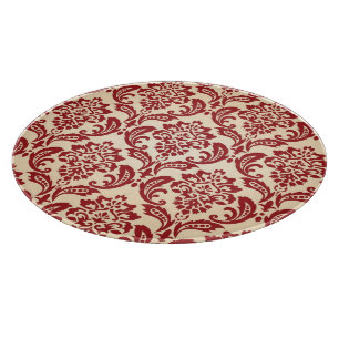 Damask pattern wallpaper cutting board