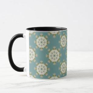 Damask pattern with abstract elements mug