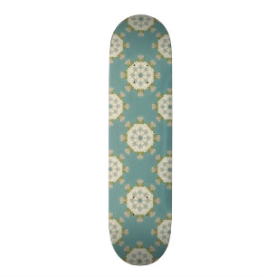 Damask pattern with abstract elements skateboard