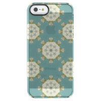 Damask pattern with abstract elements