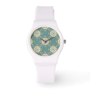 Damask pattern with abstract elements watch
