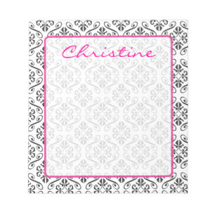 Damask Personalized Notepad