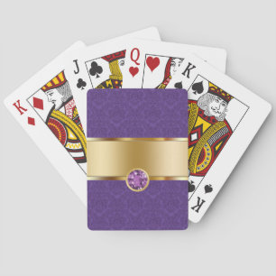 Damask Personalized Playing Cards