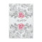 Damask Pink Rose Girls First Communion RSVP