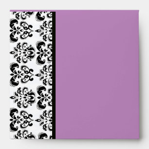 DAMASK ,purple lavander Envelopes