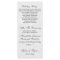 damask purple Wedding program