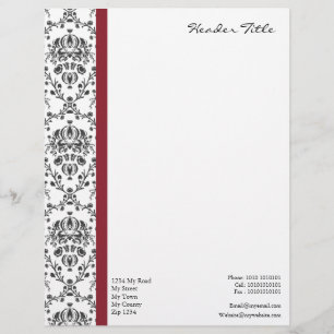 Damask Regal Letterhead