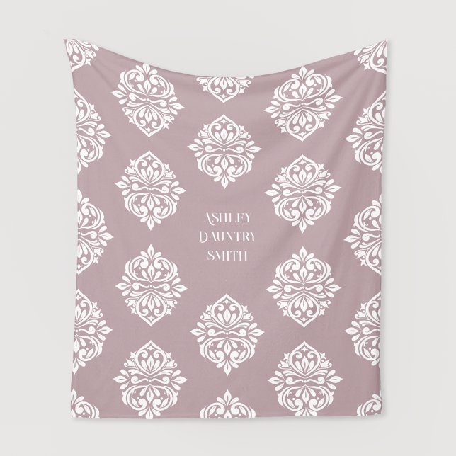 Damask Regency Classic Pale Pink Fleece Blanket (Creator Uploaded)