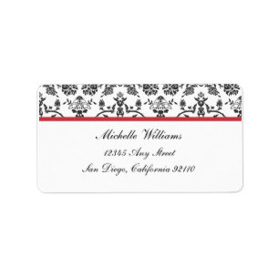 Damask Return Address Label