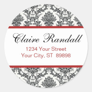 Damask Return Address Label (#LABL 009)