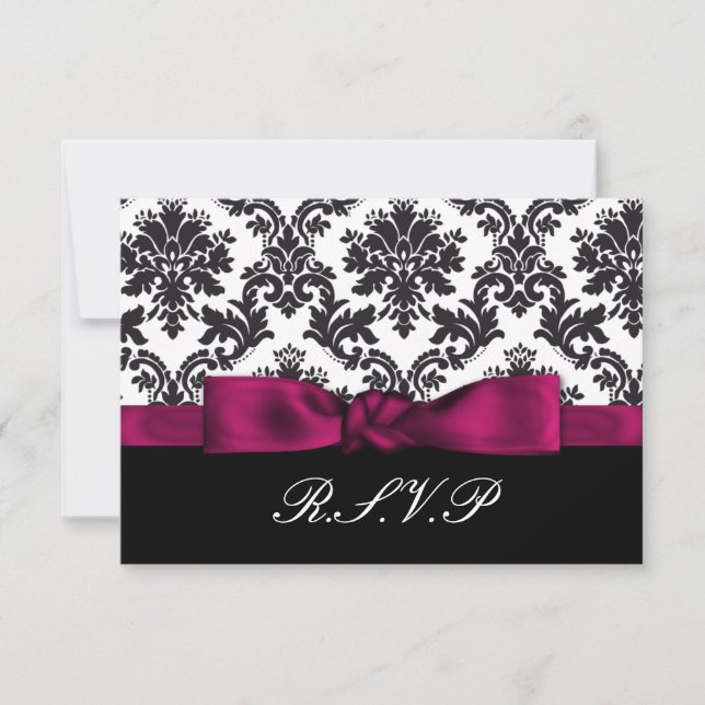damask rose rsvp standard 3,5 x 5 (Devant)